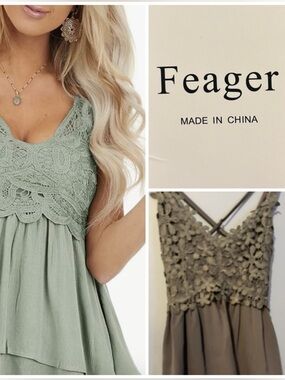 NWT Taupe Lace-Trim Camisole